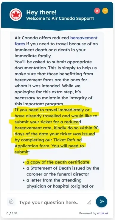 Policy hallucination of Air Canada&#x27;s AI chatbot